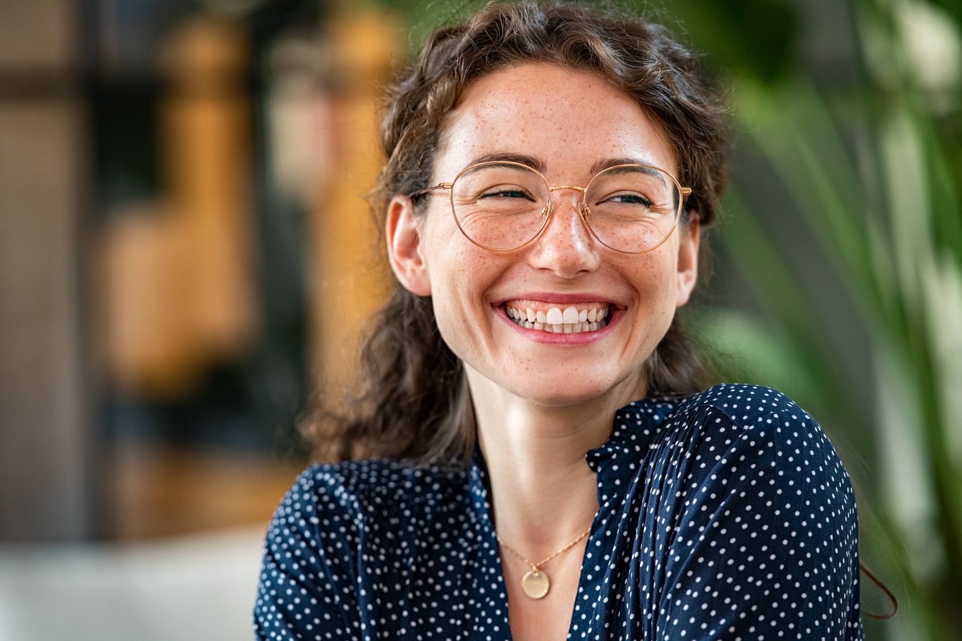 Woman anxiety free with healthy eyes in Mountain Brook AL